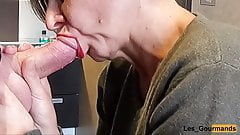 Blowjob Swallow with lipstick
