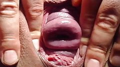Speculum,show and touch my cervix close up