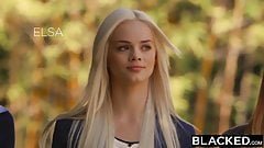 BLACKED – Preppy Girl Threesome Get Three BBCs