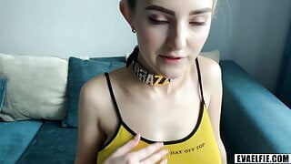 Teen whore is fucked and deepthroated with huge facial