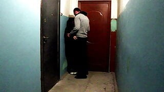 Fucked a girl in the entrance on Valentine’s Day!!!