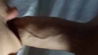 Alone in her room she ends up with the cock inside