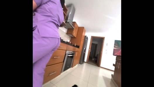 bathroom spy on my sexy maid before pounding her cakes