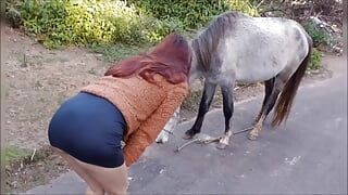 I take my wife for a walk in the risky forest