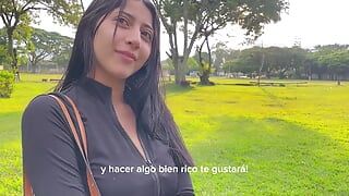 I found this Colombian woman and I took her to my apartment to give her what she deserved
