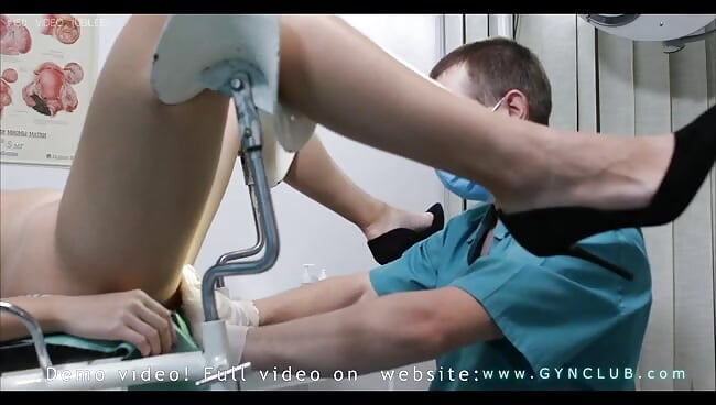 Orgasm on the  gyno chair