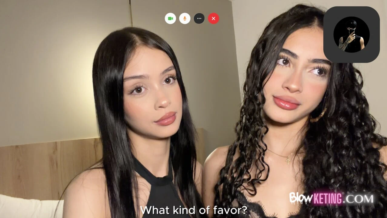 THE VIDEO CALL ENDS IN THREESOME! DEEP DOUBLE FUCK… DELICIOUS CUMSHOT